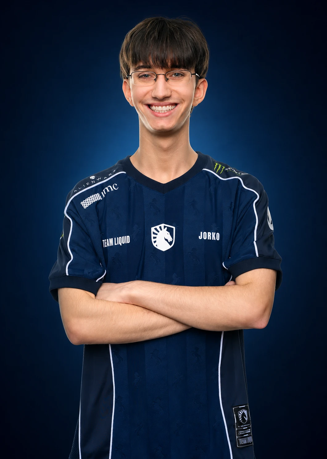 Jorko wearing the Team Liquid Counter-Strike 2 jersey